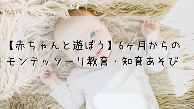 赤ちゃんと遊ぼう 6ヶ月 のおうちモンテで知育あそび オススメ5選 よちよちいく 赤ちゃんと遊ぼう 6ヶ月 のおうちモンテで知育あそび オススメ5選 よちよちいく